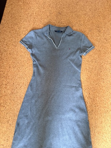 Tommy hilfiger polokleid grau - tommy,