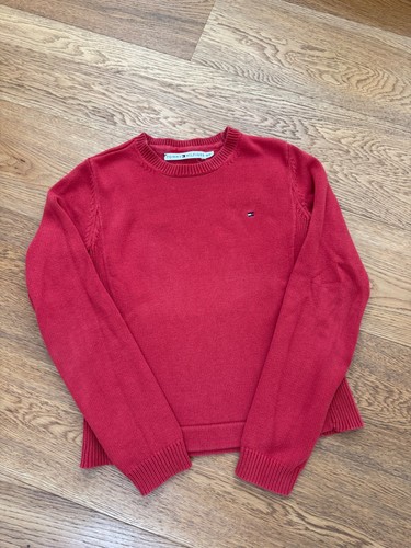 Roter strickpullover pullover - strickpullover,